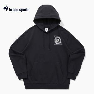 [르꼬끄]에센셜 후드 QQ123LHD11 BLK 남여공용 후드티셔츠
