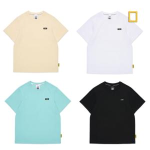 내셔널지오그래픽키즈  (K255UTS020) 스몰로고 반팔 티셔츠 남여공용 이너 면티