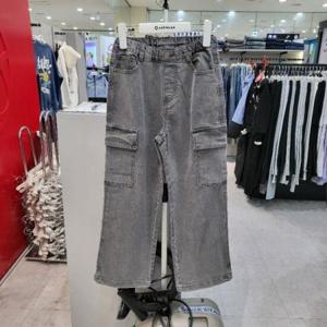 에어워크주니어 sh06 그레이 카고 세미와이드핏 데님팬츠 R251G3152B