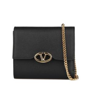 [VALENTINO] V 로고 체인 지갑 5W2P0AD8 MIM 0NO