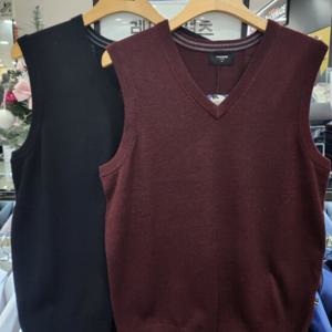 [레노마셔츠]워셔블 기본 V넥 VEST ROFSW1901