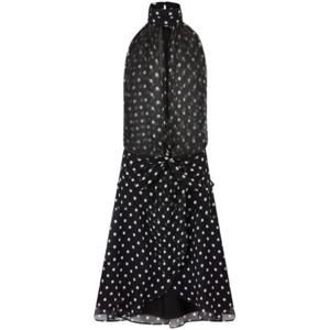 니나리찌 미디 원피스 25PCRO018SE1409 9072 I P D BLACK AND CR