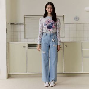 [에고이스트][BLUE LABEL] 리벳 포인트 디스트로이드 데님팬츠 (ER2ODP06)