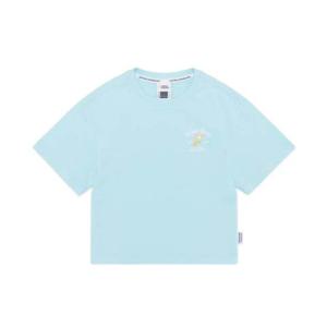내셔널지오그래픽키즈 K252GTS020 여아 데일리 베스트템 냉감 쿨맥스 크롭기장 그래픽 반팔티 라이트민트