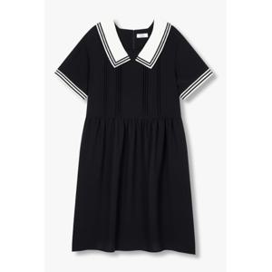 [톰보이]카라 소매 배색 원피스 (9175241986)