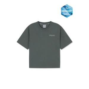 [디스커버리키즈US] (DKTR76053-GRD) 키즈 프레시벤트 경량 우븐 소매 포켓 트레이닝 반팔티셔츠