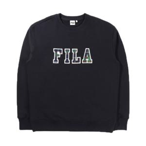 FILA 남성 체크로고 맨투맨_FS2POD4105X-INA