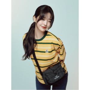 아이더 (DWM25271) 여성 씨엘 스트라이프 반팔 라운드 티셔츠