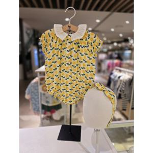 [블루독베이비] 25 SS(YE)썬플라워 바디슈트(4531360408) 백일 돌 선물 나들이 여름 유아 조카 신생아 (453