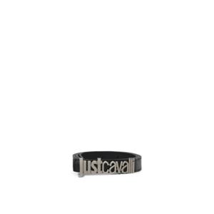 저스트까발리 가죽 벨트 77QA6F30 ZP295899 Black