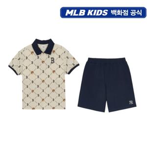 MLB키즈 모노베어 카라 세트(PQC0SPB0) (7APQC0153SALSET)