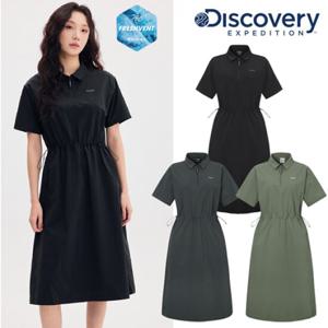 디스커버리 (DWOP94053) 2025 S S 프레시벤트 우먼스 폴튼 경량 우븐 반집업 원피스