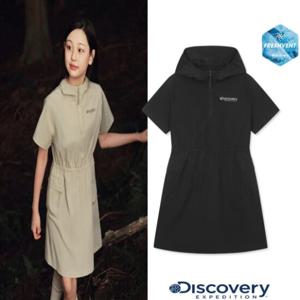 디스커버리키즈DKOP72053여아 프레시벤트 경량 우븐 후드 반팔 원피스