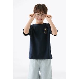 [타미힐피거칠드런K]스마일 로고 반팔 티셔츠 T42F1KKO830BT1