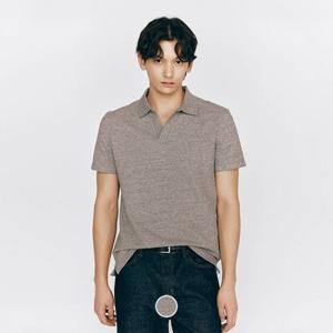 [지오다노/본사] 015506 자카드 슬릿넥 폴로 반팔티