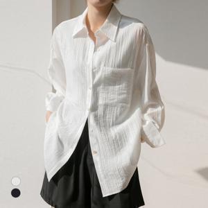 [빠른배송] KARRA (77까지)모던링클시스루셔츠
