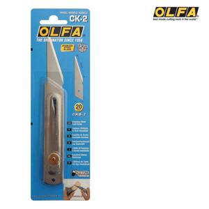OLFA 목공용 커터칼 CK-2 수공예 칼날 접목도 조각칼 컷터칼 컷터칼날 커터칼날 장판칼 전공칼 다용도칼날