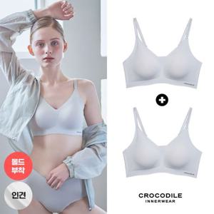 [크로커다일 이너웨어]라이크라 인견쉘론 몰드부착 더블스트랩 감탄브라 2종 CDWBR5N34_2