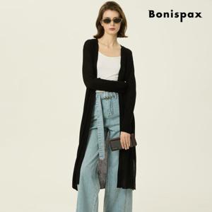 [보니스팍스] 옆 트임 썸머 롱 니트 가디건 (XP4KG002M0)