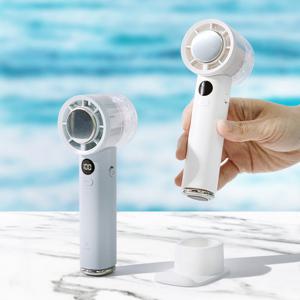프럭스C 100단 BLDC모터 휴대용 3초쿨링패드 무선 초경량 핸디형 미니 선풍기 3600mAh