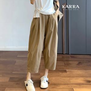 [카라]KARRA 핀턱네츄럴밴딩팬츠_A5M0017