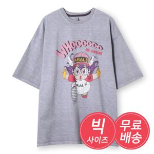 국내생산 피그먼트 아리 남자 반팔 티셔츠 AC5-TSH-Q023-그레이