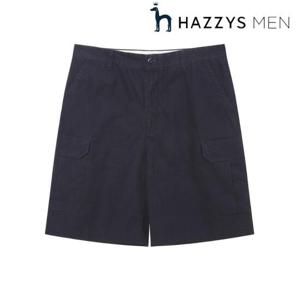 헤지스 남성 (HZPA5B707N2)  COLLECTION  네이비 립스탑 카고 숏 팬츠