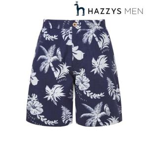 헤지스 남성 (HZPA5B713N2)  COLLECTION  네이비 플로럴 프린트 쇼츠