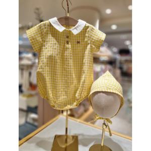 (밍크뮤10) 25여름신상HK (YE)아미띠에체크SET바디슈트 (3597067602)