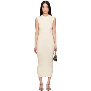 질샌더 원피스 오프 화이트 탱크 코튼 맥시 드레스 251249F055010