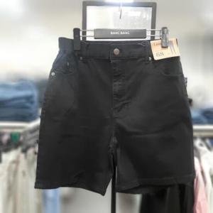 뱅뱅 HC09 여성 5부 블랙앤 화이트 반바지 NQL301