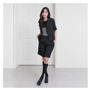 [꼼빠니아][꼼빠니아]루즈핏 5부 팬츠-CU24TP3001054A