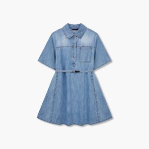 [보브]하프 버튼 벨티드 데님 원피스 (7114355106)