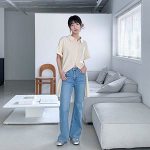 [반에이크]꼬임 디테일 셔츠원피스(VB55OPMD06Z)