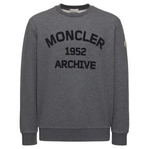 몽클레어 로고 라이트웨이트 코튼 스웨트 셔츠 80I-3EU059