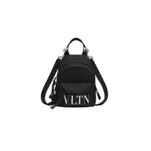 발렌티노 VLTN 미니 나일론 백팩 블랙 화이트 B0A11YHS0NI
