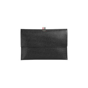 톰브라운 카프스킨 플랩 폴리오 클러치 블랙 MAC108A-00198-001