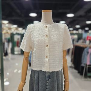 [멜로디가든]깃털 트위드 자켓 (M25M4J110 아이보리)