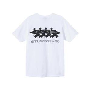 스투시 x CDG 서프맨 티셔츠 화이트 3903626