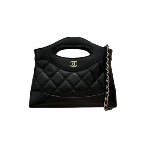 샤넬 31 나노 골드 CC 체인 백 로고 샤이니 램스킨   골드 메탈 블랙 AP3656-B16220-94305