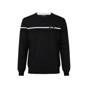 와이드앵글골프긴팔 KQJ WMP25K91Z1 TO 배색라인 라운드넥 스웨터 M (Black)
