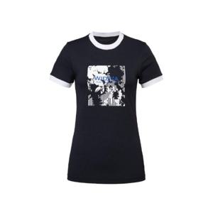 와이드앵글골프반팔티 KQJ WWM25238Z1 TO 프린팅 라운드넥 티셔츠 L (Black)