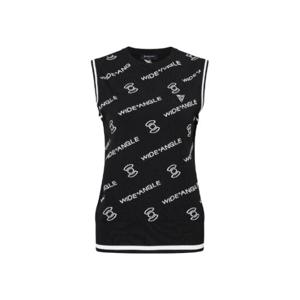 와이드앵글골프민소매 KQJ WWP25K31Z1 TO 로고 패턴 쟈가드 베스트 L (Black)