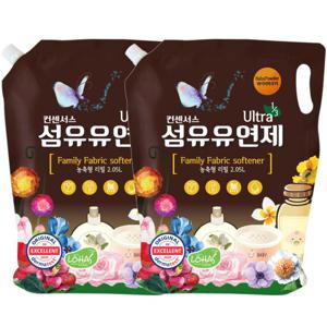 컨센서스 3배농축유연제 베이비파우더(리필) 2.05L x2