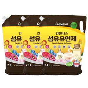 컨센서스 섬유유연제 2.1L x3 베이비로션(리필)
