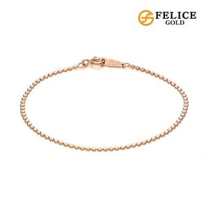 [펠리체골드] 14K 심플 플렛 팔찌