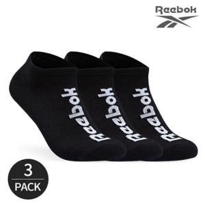 리복 남성 중앙라인 로고 스니커즈 3P_BK