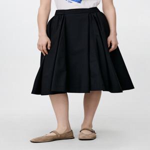 벨트 밴딩 플레어 스커트