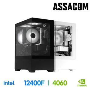 아싸컴 인텔 12400F/RTX4060 조립PC 게이밍컴퓨터 조립컴퓨터 본체 게임용 게이밍PC 배그 팰월드 데스크탑