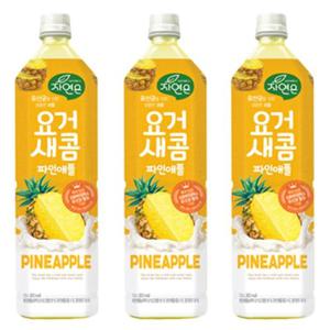 웅진 자연은 요거새콤 파인애플 1.5L x 12페트 과일음료